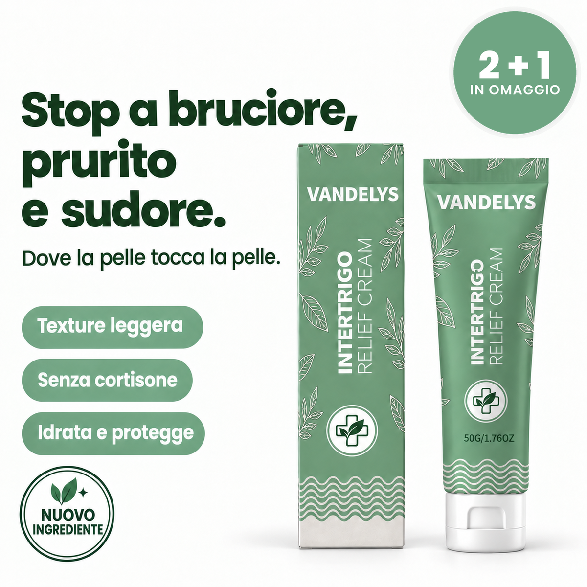 Vandelys crema intertrigo - 2 + 1 in omaggio
