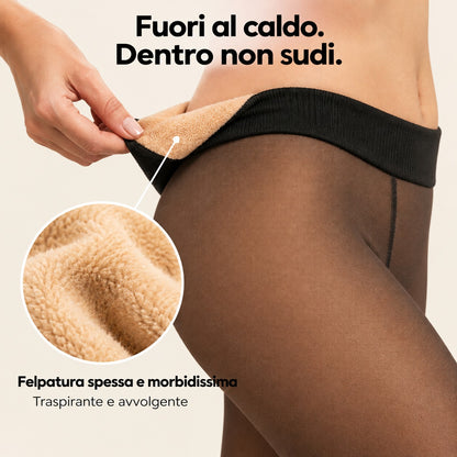 Interno felpato color pelle: fuori al caldo, dentro non sudi