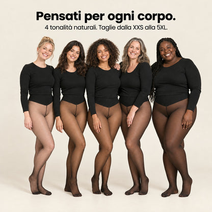 Collant termici per ogni corpo, taglie dalla S alla 5XL