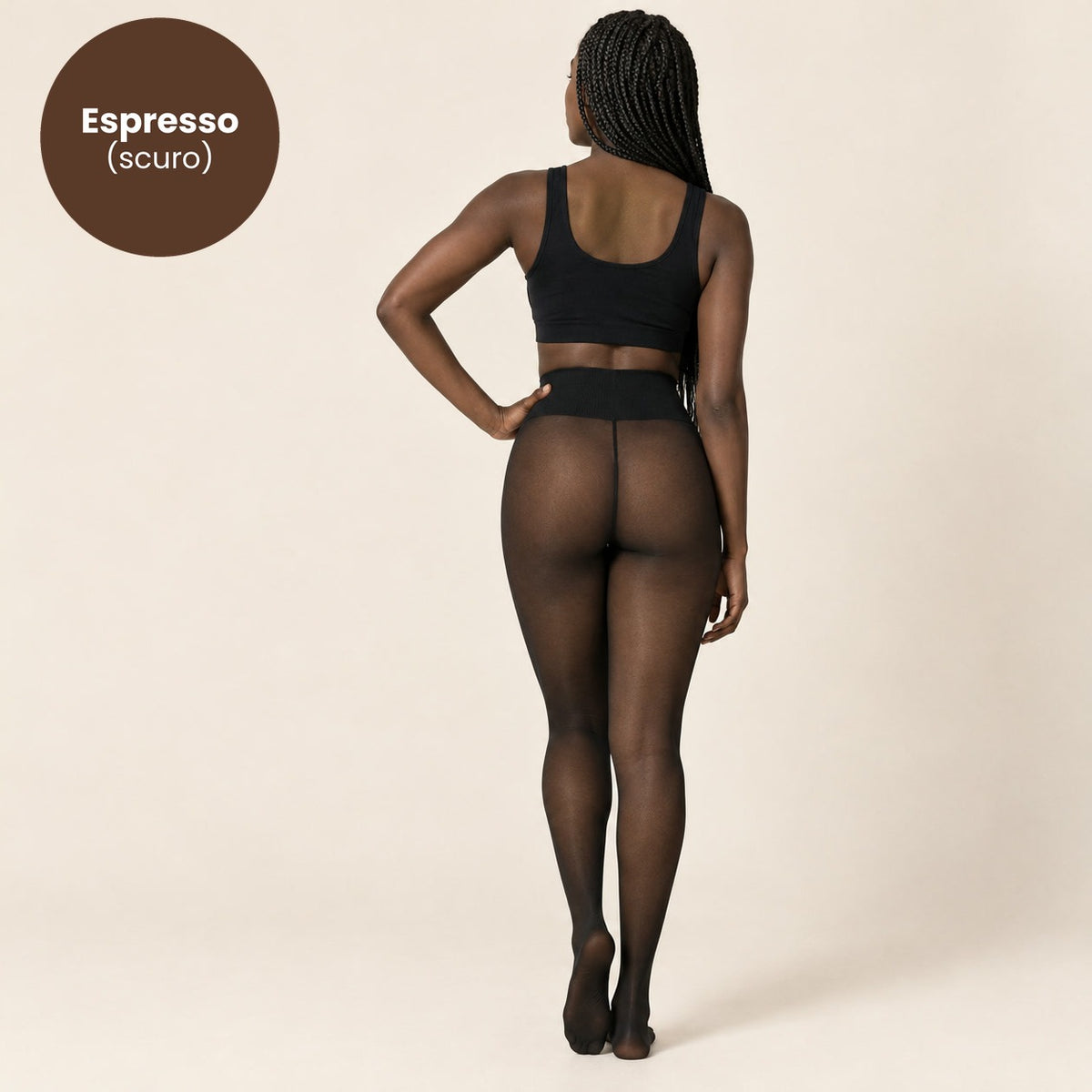 Tonalità Espresso (scuro) – collant termici effetto pelle nuda
