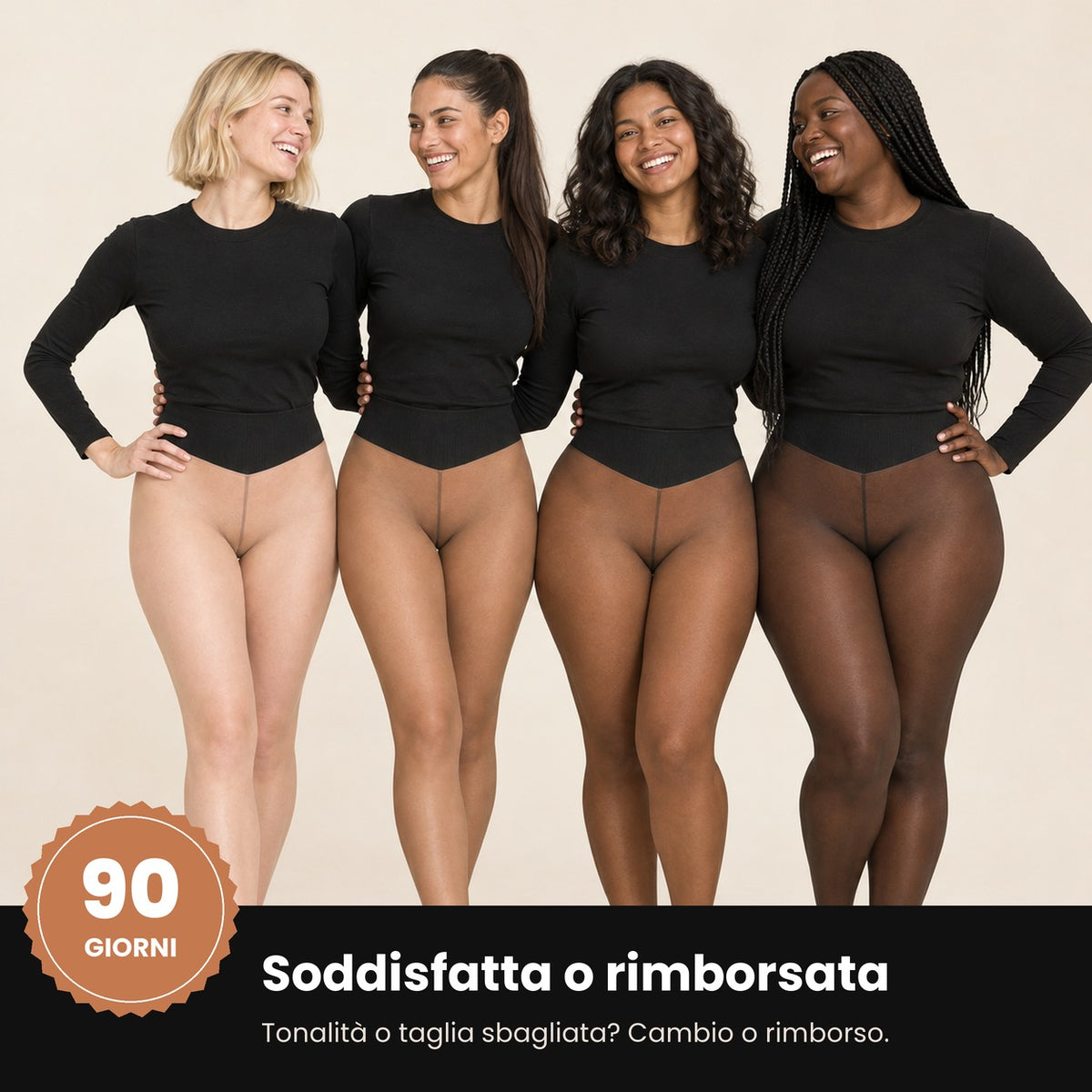 Garanzia 90 giorni soddisfatta o rimborsata